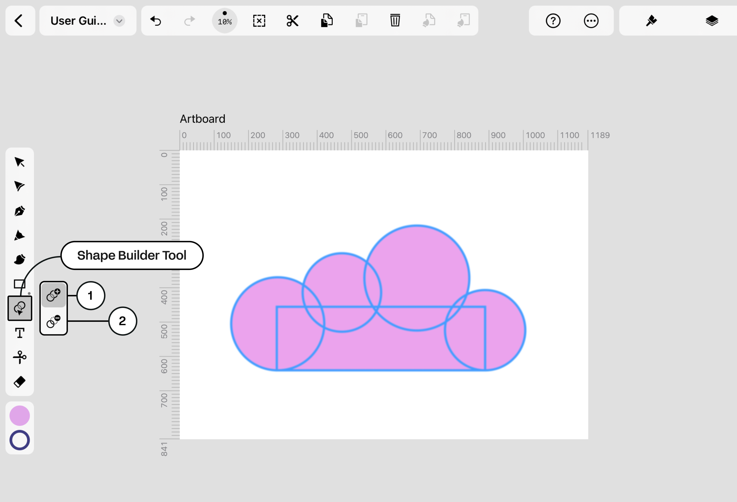 Shape Builder Tool Options