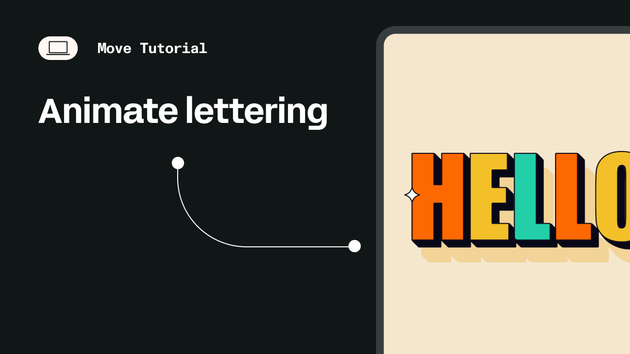 How to animate lettering in Linearity Move
